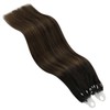 Easyouth Invisible Micro Bead Hair Extensions Human Hair Brown Micro