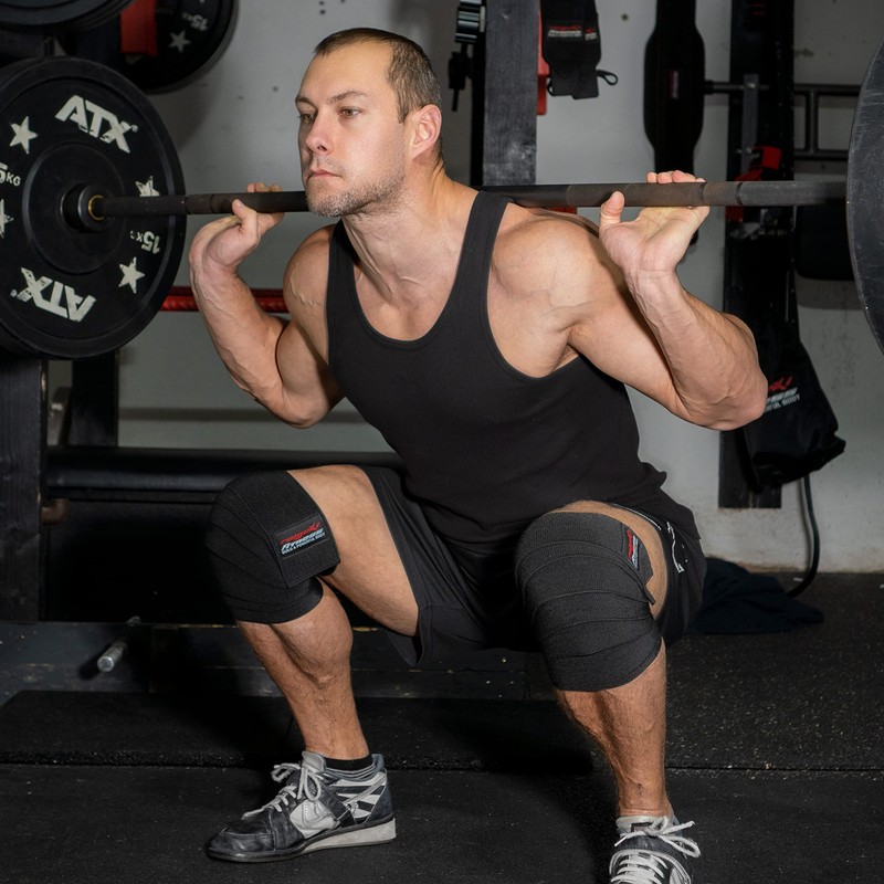 Knee Wraps for Wrapping Hard [Set of 2] (+ Training