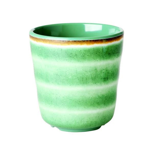 Kop i Melamine fra Rice Ceramic Look Swirl Print Green