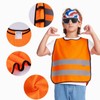Orange 10-14 Years kids High Vis Reflective construction Safety vest