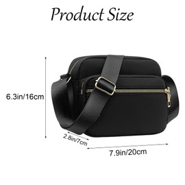 KEYRI Damen Handy Umhängetasche Damen Gürteltasche Crossbody Bag Damen Wasserdicht Bauchtasche Verstellbare Träger Brustbeutel Breiter Riemen Abendtasche zum Wandern Reisen Einkaufen (Schwarz)