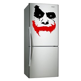 Vinyl Wall Decal Scary Joker Face Why So Serious - Removable Decor Sticker Mural (40 x 33 cm)