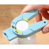 2 Pcs Blue & White Lightweight Water Bottle Opener, Multifunctional