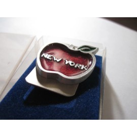 rawcliffe    New York    Big Apple   Logo  Pewter Money Clip