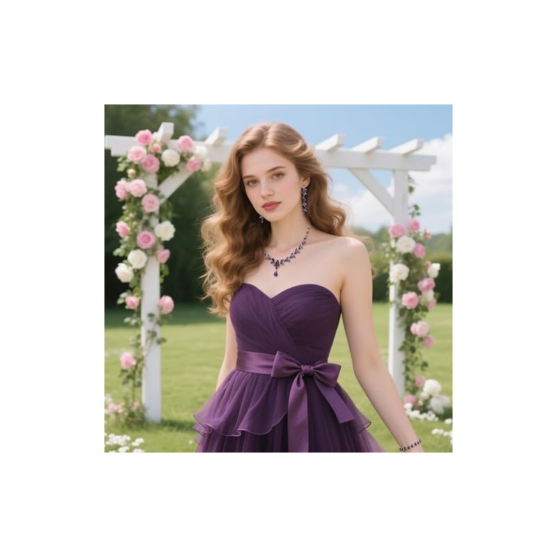 EVER FAITH Mujer Set de Joyería Cristal Austriaco Bola de