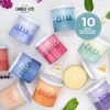 Candle-lite Pure Clear: 16oz Candle—2 Wicks of Leafy Greens &