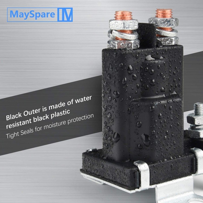 MaySpare 80-Amp 12V Continuous Duty Solenoid Battery Isolator and Starter