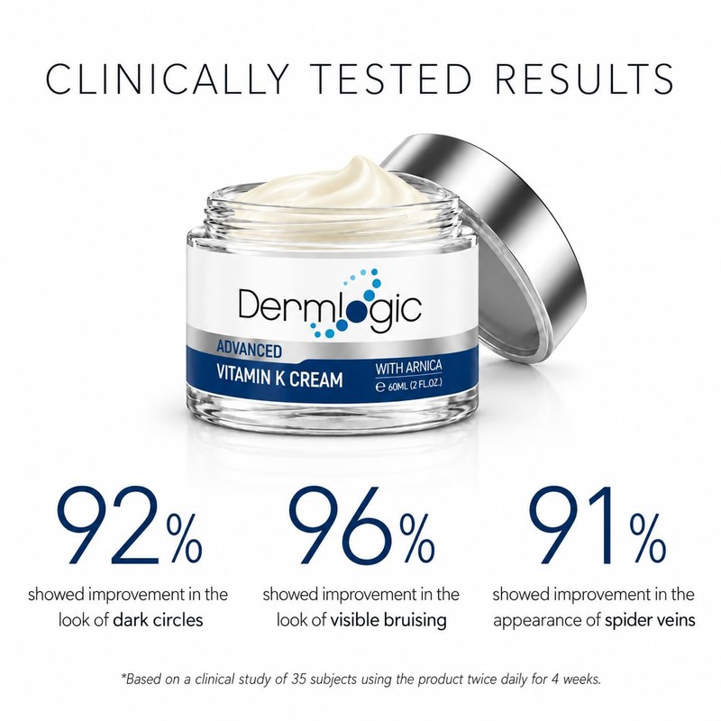 Vitamin K Cream- Moisturizing Bruise Healing Formula. Dark Spot Corrector