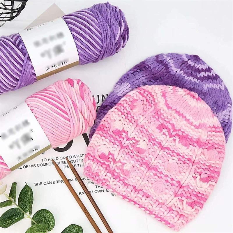10pcs Knitting Wool Crochet Yarn, Thick Scarf Thread Wool Lightweight