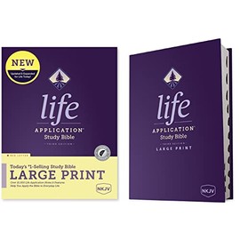 NKJV Life Application Study Bible, Third Edition, Large Print (Red Letter, Hardcover, Indexed)