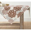 Artoid Mode Flowers Brown Dahlia Summer Table Linen, Seasonal Kitchen