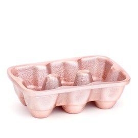 Rose Gold Aluminum 6 Egg Tray