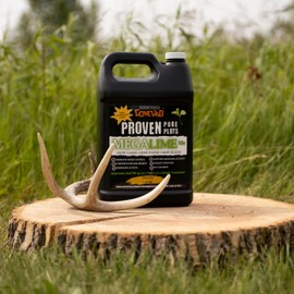 Whitetail Products Gone Wild, Mega Lime 10X, Food Plot Liquid Soil Conditioner/Fertilizer, Treats 1 Acre, 1 Gallon Jug, Made in Wisconsin, G6619