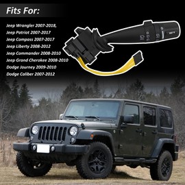 WP409 Windshield Wiper Switch Compatible with Je-ep Wrangler Patriot Compass Liberty Commander Grand Cherokee for Dodge Journey Nitro Caliber for Chrysler PT Cruiser, Replaces 68003215AD 68003215AA