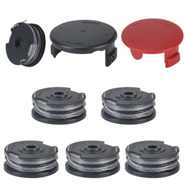 COEWUR 6Pcs Strimmer Spool and Line Replacement Bosch Strimmer Wire for Bosch ART 30-36 L1 AdvancedGrassCut36 ART 24 ART 27 ART 30 ART24+ ART27+ ART30+ with 2 Cover, Replace F016800351