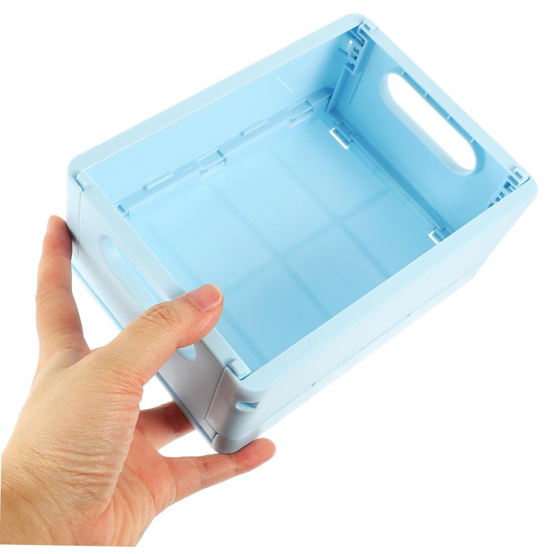 LABRIMP 4pcs Collapsible Kitchen Organiser Storage Baskets Cute Multifunctional Home