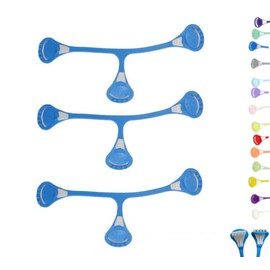 Snappi Nappy Clip for Muslin Nappies, Cloth Nappies, Pack of 3, Size 1 (Small) (Light Green/Turquoise/White/Yellow)