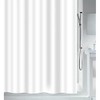 Spirella Anti-Schimmel Duschvorhang Securitas Anti-Bakteriell, Polyester 180x200cm Weiß - Made