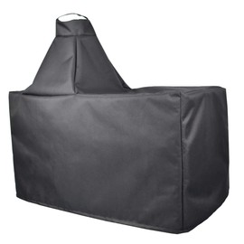 Mini LustrousGrill Cover Compatible with Large Big Green Egg, Large Ceramic Egg Type Kamado Table Cover, Waterproof Weather Resistant Cover, 60" L-27 W-31 H, Large(Black)