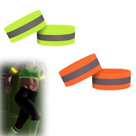 Luminous Reflective Band, For Running, Walking, Jogging, Night, Walking, Children, Arms, Set of 4, Belt, Ankle Band, Visibility, Reflective, Magic Band Type, Premium Reflective Wristband, For