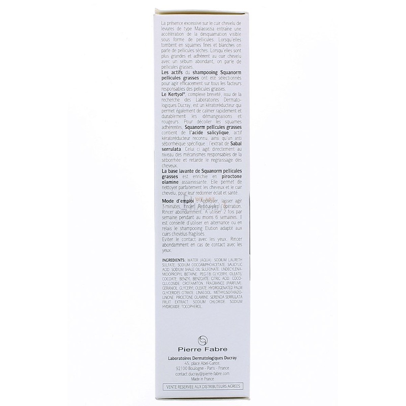 Ducray Squanorm Oily Dandruff Shampoo 200ml
