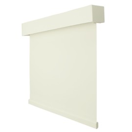 CALYX INTERIORS Blackout Roller Shade with Valance, Thermal Insulating Blind, Cordless, 36" W x 60" H, Cream
