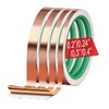 MOGEHIT Copper Foil Tape for Stained Glass Assorted Sizes 0.2/0.24/0.3/0.4Inch