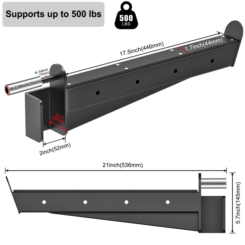 Lifeswell Heavy Duty Safety Spotter Arms for 2" x 2"