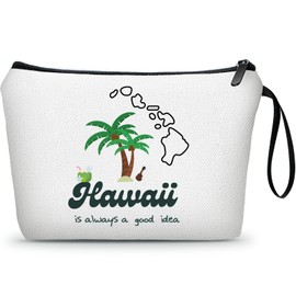 Bolsa de maquillaje Hawaii, viajes, regalos de Hawaii, regalos de amigos, regalos de viaje, regalos para personas que viajan mucho, regalos para niñas, regalos de cumpleaños para adolescentes,