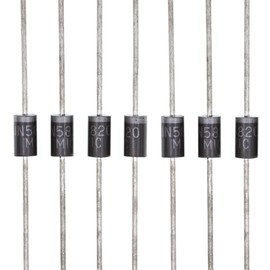 HUABAN 10pcs 1N5822 Schottky Barrier Diode 3A 20V DO-27 (DO-201AD) 5822 3 Amp Amp Amp 40 Volt Bolt