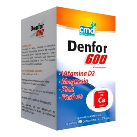 Pack 3 Denfor 600 | Vitaminas Y Minerales | C/60 - Calcio