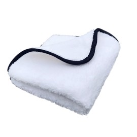 FEZTGVOFA Microfibre Towel for Makeup Brushes, White Reusable Cleaning Towel, Absorbent Soft Fabric 40cm x 40cm, Ideal for Gently Cleaning Delicate Brushes and Maintaining Makeup Hygiene