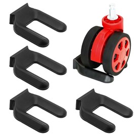 Caster Stopper Multi-Use Rubber Stopper for Furniture, Strollers, Refrigerator, Casters, Anti-Slip, Prevents Scratching Floors, Easy Removal, Compatible with Diameter 2.0 inches (50 mm) Black