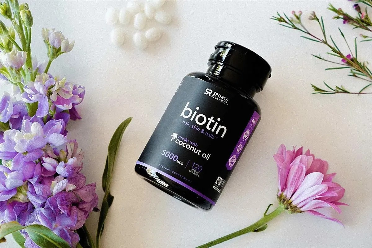 Biotina (5000mcg) Con Una Infusión De Aceite De Coco Orgánic