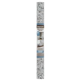 EasyLiner Peel & Stick Decor Removable Peel and Stick Wallpaper - Self Adhesive Decorative Shelf Paper for Cabinets, Walls, Resurfacing Projects - Adhesive Shelf Liner - 20in x 18ft - Gray Granite