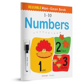 Reusable Wipe and Clean Book 1-10 Numbers: Write and Practice Numbers (1-10)