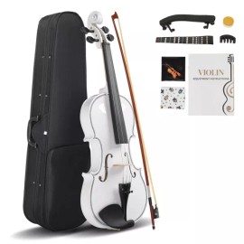 Unbranded Full Size 4/4 Violin Set for Beginners For Adults with Hard Case Bow Rosin NEW