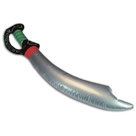 6 x Inflatable Pirate Sword Fancy Dress Pirate Sword Fancy Dress Costume Party 72 cm