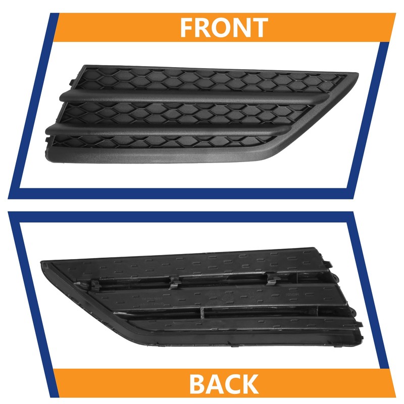 BXZ Front Bumper Insert Fog Light Lamp Cover Outer Grille