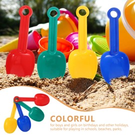 Lurrose Sandbox Shovel for Kids, 8.5 inches (21.5 cm), Set of 8 Pieces, 4 Colors, Colorful, Plastic, Sandbox Toy, Sea Bathing, Sea Hunting, Snow Play, Nursery School