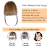 Clip In Bangs 100% Human Hair Wispy Bangs Hair Clip