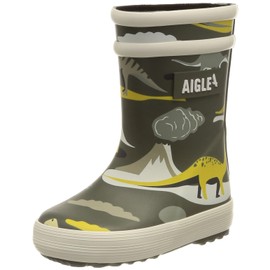 Aigle Boy's Unisex Kids Baby FLAC PLAY2 Rain Boot, Dino, 4.5 UK Child