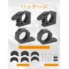 Northyun Roll Cage Quick Release Rubber Clamp Kit for 1-1/7-1-3/7"