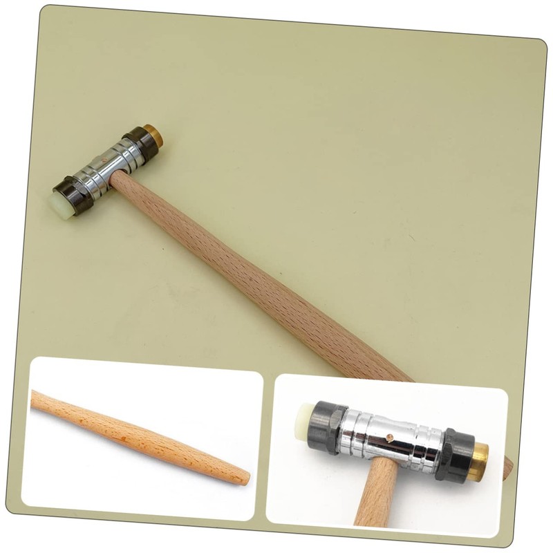 FRCOLOR Small Detachable Hammer with Wooden Handle Ergonomic Household Tool