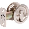 Stone Harbor Hardware Round Pocket Door Lock, Entry Function, 2-3/8"