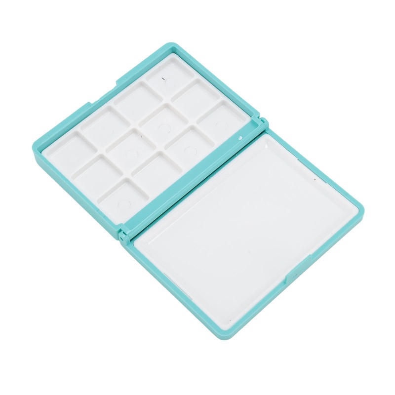 2Pcs Portable Watercolor Box Detachable Easy to Clean Compact Mini