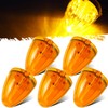 Partsam 5PCS 17LED Amber Cab Marker Top Roof Running Light