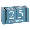 Obling Desk Calendar Wooden Manual Conversion Durable Chic Accessory for