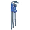 JET 775185-9-Piece Metric Extra Long Ball Nose Hex Key Set