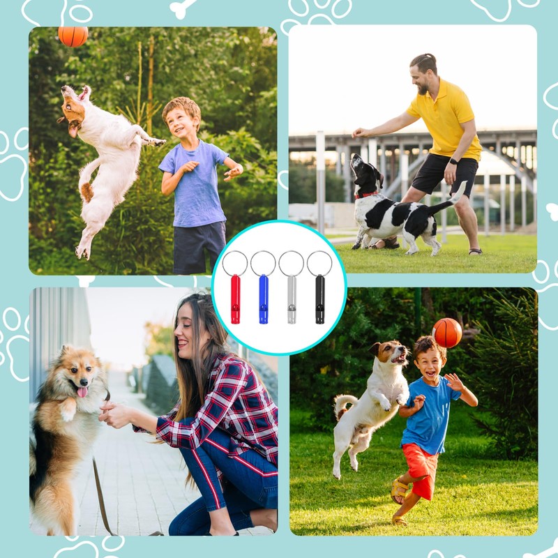 4 PCS Dog Whistles For Recall, Dog Training Whistle for